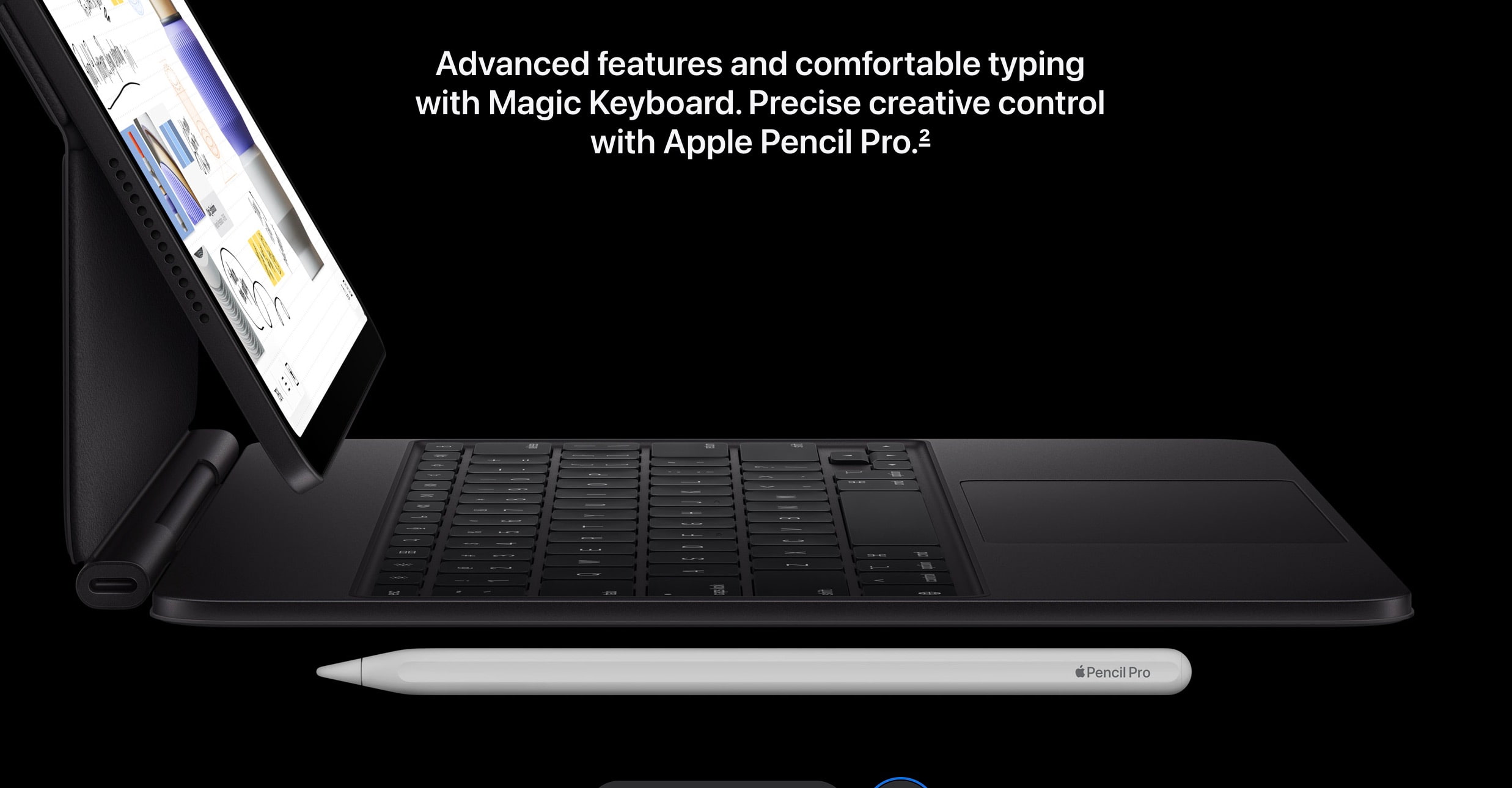 مجیک کیبورد و اپل پنسل آیپد پرو m5